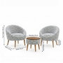 Atelier Del Sofa Lida Weave - Azul oscuro y Blanco